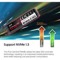 Miniatyrbild 3 av 4: M.2 NVMe PCIe Gen 3x4 SSD, 1TB, P34A80-serien, 3400 MB/s läshastighet - SILICON POWER