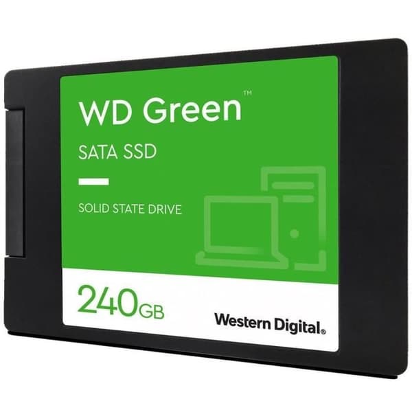 WESTERN DIGITAL - Grön - Intern Solid State Drive - 240 GB - 2,5" - WDS240G3G0A