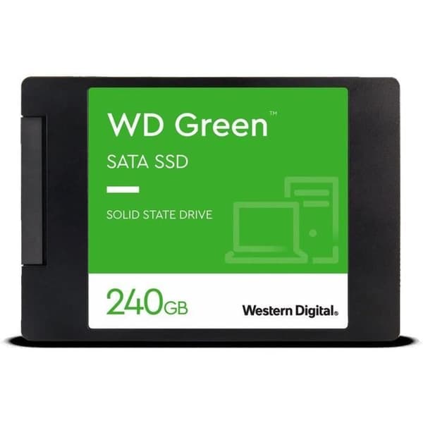 WESTERN DIGITAL - Grön - Intern Solid State Drive - 240 GB - 2,5" - WDS240G3G0A