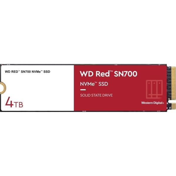 NVMe™ SSD för NAS - WD Red™ SN700 NVMe™ SSD, 4TB - (WDBBDY0040BRD-WRSN)