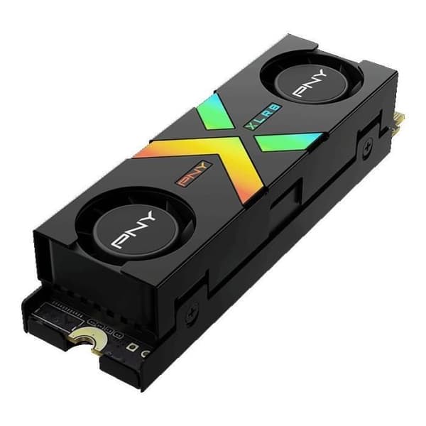 PNY - CS3150 XLR8 Gaming EPIC-X RGB - Intern SSD-hårddisk - 2TB - M.2 NVMe - RGB Kylfläns (M280CS3150XHS-2TB-RB)