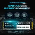 Miniatyrbild 3 av 6: Intern SSD - Silicon Power - P34A60 512Go - NVMe PCIe Gen3x4 M.2 Läsning Skrivning 2200 1600 Mo/s