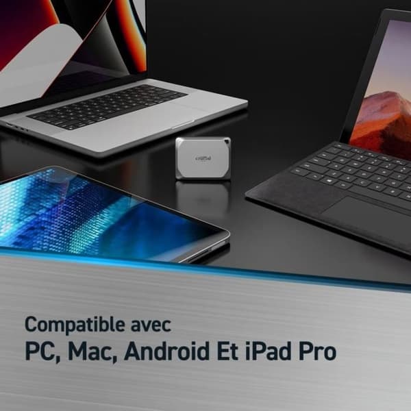 CRUCIAL- Bärbar extern SSD - X9 Pro - 4 TB - USB 3.0 - CT4000X9PROSSD9
