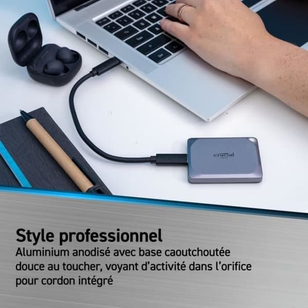 CRUCIAL- Bärbar extern SSD - X9 Pro - 4 TB - USB 3.0 - CT4000X9PROSSD9