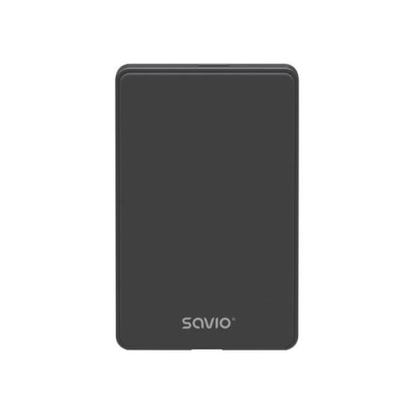 SAVIO Externt kabinett 2,5 för hårddisk-SSD, USB 3.0, - AK-65 Svart