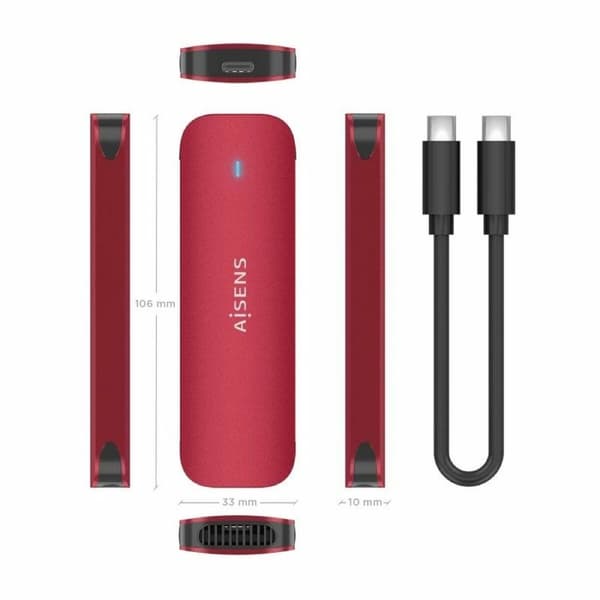 Til harddisk Aisens ASM2-027RED Rød