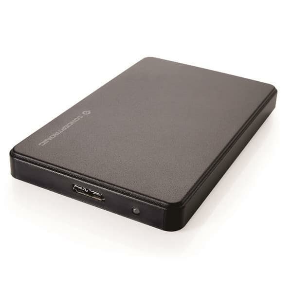 Lomme til harddisk Conceptronic 130000903501 Sort 2,5" Sort