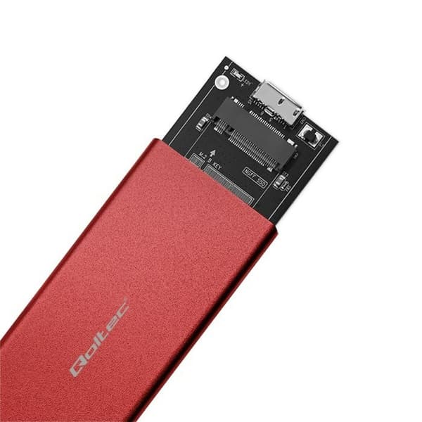 Ekstern Boks Qoltec 51831 Rød