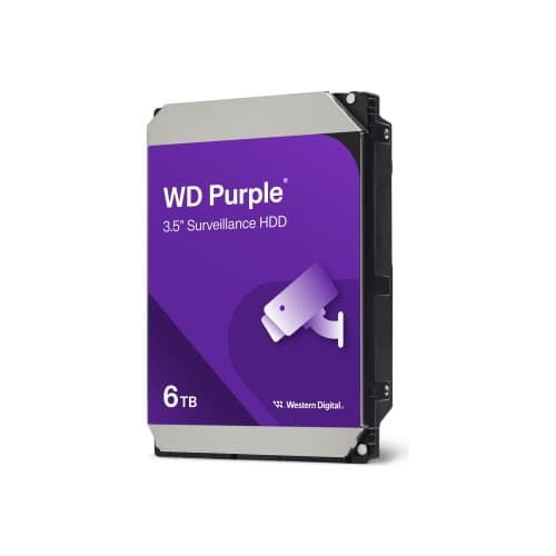 WD Purple WD64PURZ - hårddisk - 6 TB - övervakning - SATA 6Gb/s
