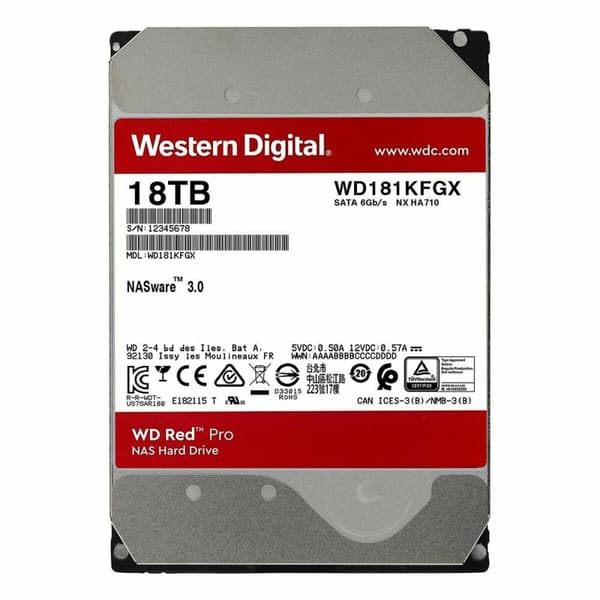Kovalevy Western Digital WD181KFGX 18TB 7200 rpm 3,5" 18 TB 3,5"