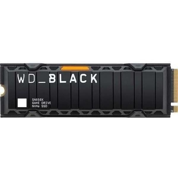 WESTERN DIGITAL SN850X hårddisk - NVME SSD - 1TB intern - M2-format med kylfläns - Svart
