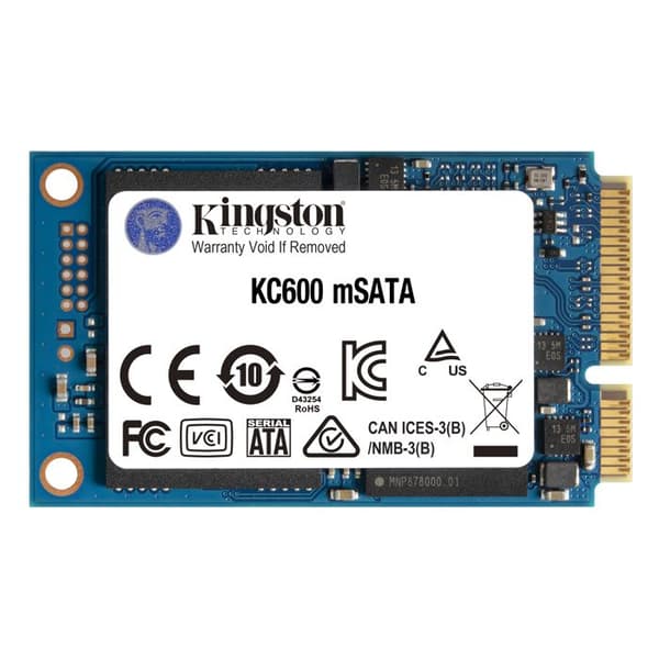 Kingston 256GB intern SATA 6Gb/s mSATA SSD Retail SKC600MS/256G