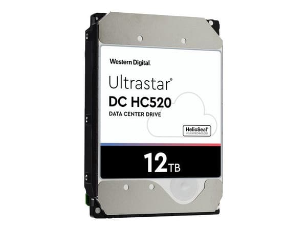WESTERN DIGITAL hårddisk HGST Ultrastar DC HC520 HUH721212ALE604 - 3,5" Intern - 12 TB - SATA/600 - 7200rpm - Buffert 256 MB