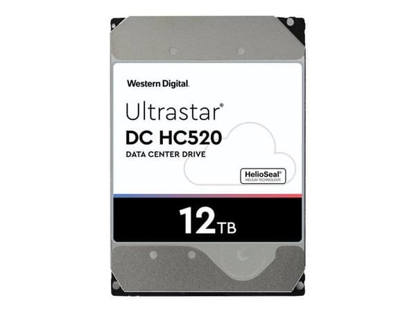 WESTERN DIGITAL hårddisk HGST Ultrastar DC HC520 HUH721212ALE604 - 3,5" Intern - 12 TB - SATA/600 - 7200rpm - Buffert 256 MB