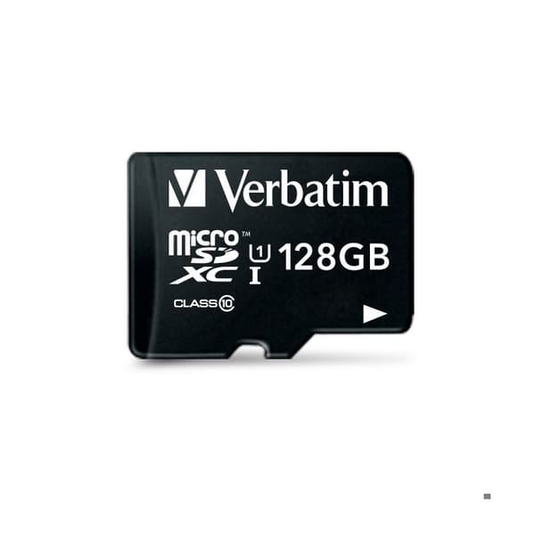 Micro SD-kort - Verbatim - 128GB - Svart
