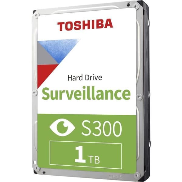 TOSHIBA BULK- S300 - CCTV-hårddiskar 1 TB - 5700 rpm - 128 MB - 24/7 - CMR