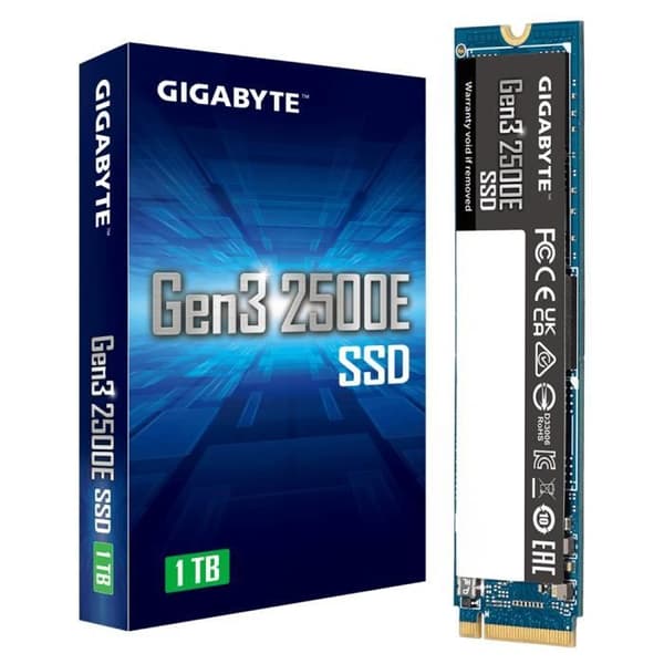 Gigabyte Gen3 2500E SSD - 1 TB - PCI-Express 3.0 x4, NVMe 1.3 - M.2 2280