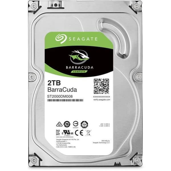 SEAGATE - Intern hårddisk HDD - BarraCuda - 2TB - 7200 rpm - 3,5"