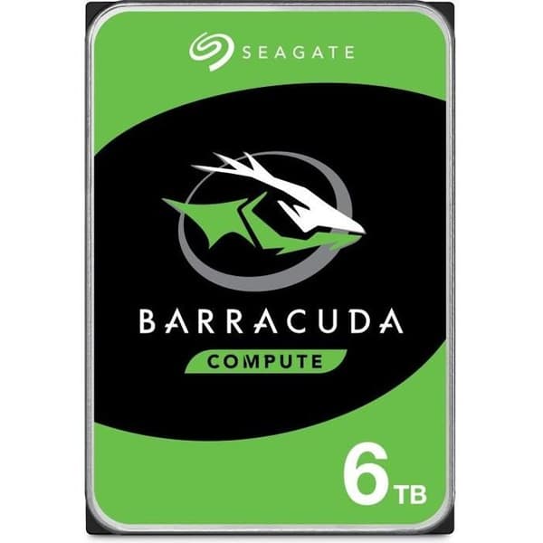 SEAGATE - Intern hårddisk HDD - BarraCuda - 6TB - 5400 rpm - 3,5"