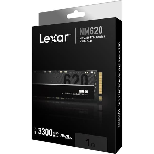 Intern SSD-enhet - LEXAR - NM620 - 1TB - NVMe - (LNM620X001TRNNNG)