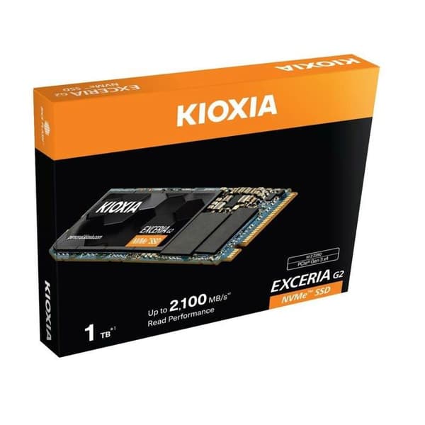 SSD-hårddisk Kioxia EXCERIA G2 - 1 To - M.2 2280 - PCI Express 3.1 - Hastighet 2100 Mo/s