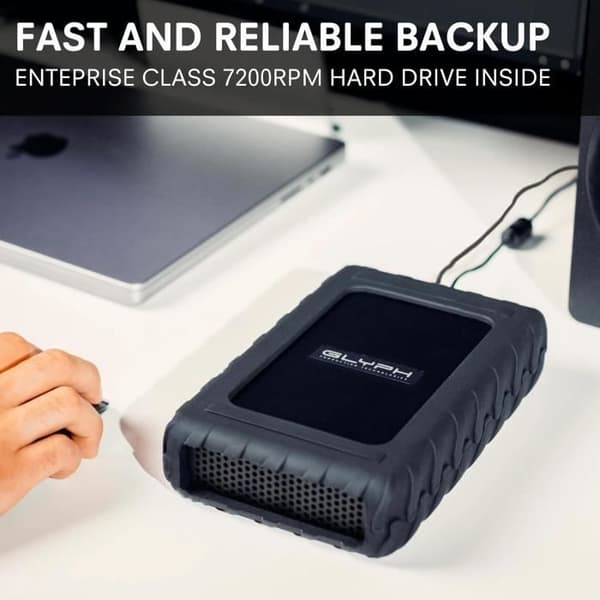 GLYPH BlackBox Pro Extern Hårddisk 8000 Go Svart