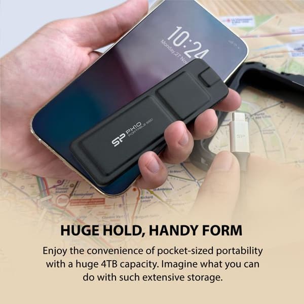 Extern hårddisk - SILICON POWER - Sunchsen - Flerfärgad - 16x9x2 cm - VR200 VR300