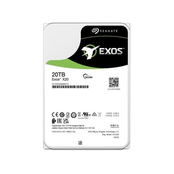Hårddisk - Seagate - ST20000NM007D - 20TB - 3,5" - Garanti 2 år