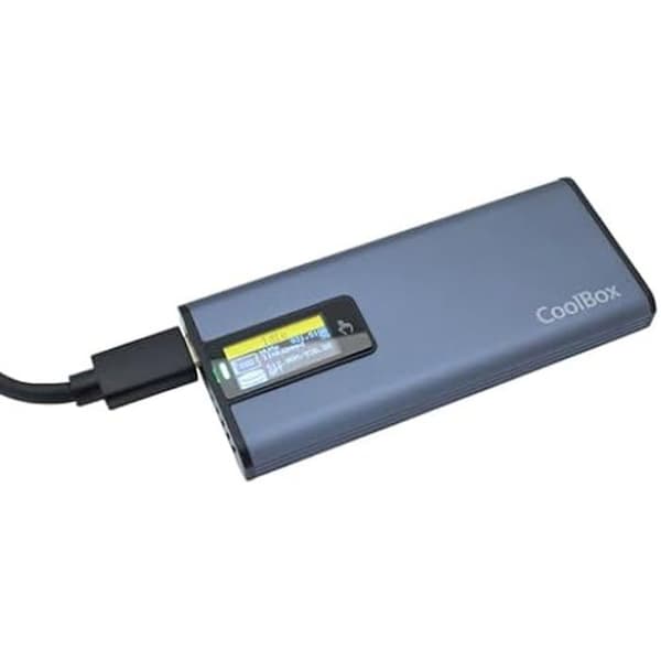 SSD-hölje - COOLBOX - miniChase PS32 - USB 3.2 10 Gbps - Aluminium - Pekskärm