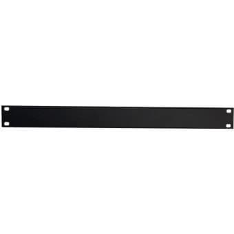 Solid panel wu 1u svart metall