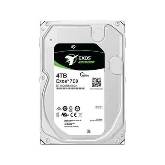 Seagate Exos 7E10 - Festplatte - 4 TB - intern - SATA 6 Gb/s - Puffer: 256 MB - ST4000NM000B