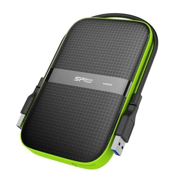 Extern hårddisk - Silicon Power A60 1To Grön - Stöttålig USB3.2