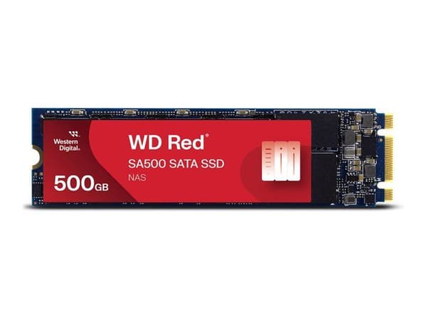 WD Red™ SA500 SATA NAS SSD - WESTERN DIGITAL - 500 GB - 24/7 kontinuerlig drift - 3D NAND-teknik