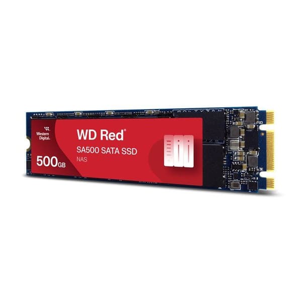 WD Red™ SA500 SATA NAS SSD - WESTERN DIGITAL - 500 GB - 24/7 kontinuerlig drift - 3D NAND-teknik