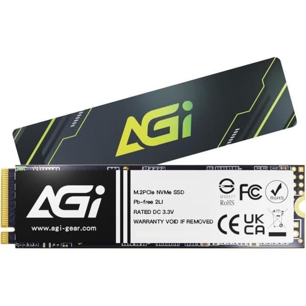 SSD M.2 PCIe - AGI - AI298 - 2 To - 3D NAND - Läshastighet 2400 Mo/s - DRAM Cache