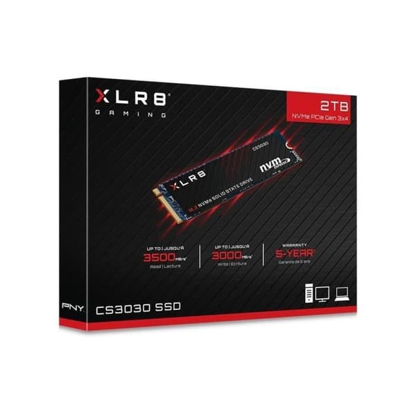 PNY - Intern SSD - CS3030 - 2TB - M.2 NVMe (M280CS3030-2TB-RB)