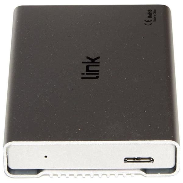 Länktillbehör LKLOD254 2,5" lagringsenhetskåpa HDD-hölje Silver, Vit