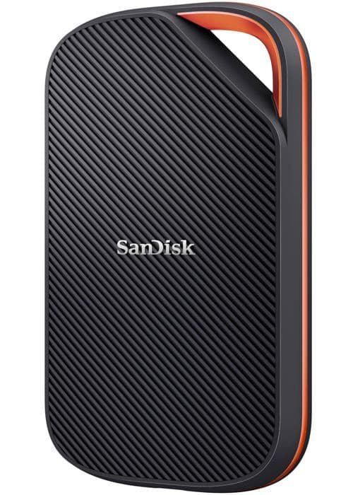 SSD extern SANDISK Extreme PRO med USB4 4To 40Gbps upp till 3800 Mo/s läshastighet och upp till 3700 Mo/s skrivhastighet