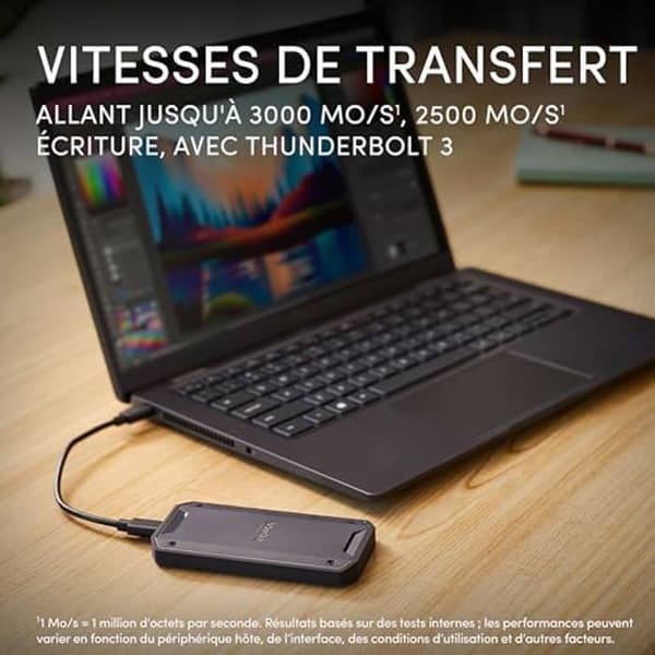 Bärbar SSD - SANDISK PROFESSIONAL - PRO-G40 - 4 To - Thunderbolt 3 - USB-C