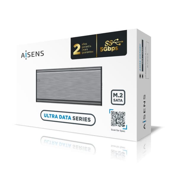 Lomme til harddisk Aisens ASM2-007GRY Grå