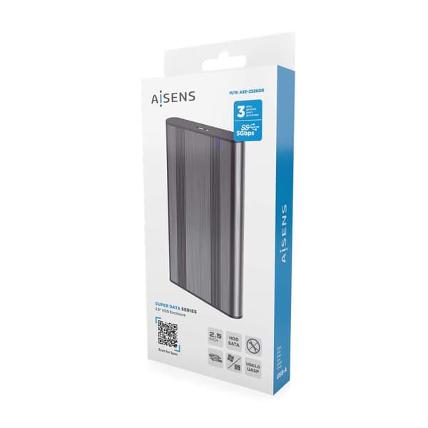 Ekstern Boks Aisens ASE-2526GR Grå 2,5"