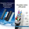 Miniatyrbild 2 av 4: INN SSD M2 SATA 5gbps med digital skärm, kompatibel med SSD-hölje för 2230/2242/2260/2280 hårddiskhölje