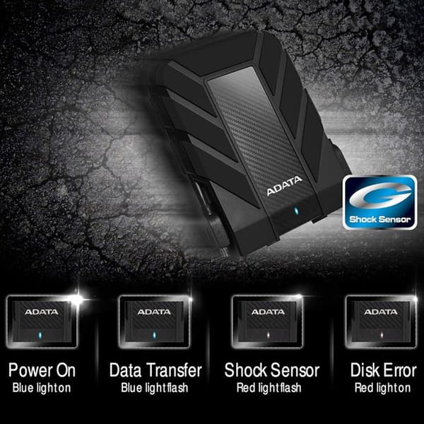 ADATA HD710P 1TB bärbar extern hårddisk - USB 3.1 - Stöt- och vattentålig