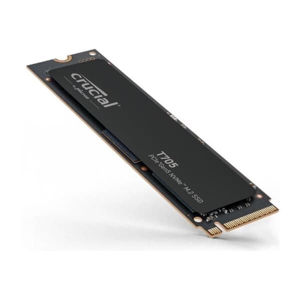 Intern spel-SSD - CRUCIAL - T705 SSD 1TB PCIe Gen5 NVMe M.2 (2024) - PCIe 3.0 och 4.0 bakåtkompatibilitet - CT1000T705SSD3