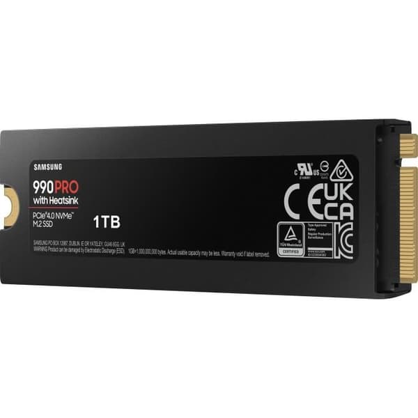 SAMSUNG Intern SSD 990 PRO med kylfläns 1TB MZ-V9P1T0GW