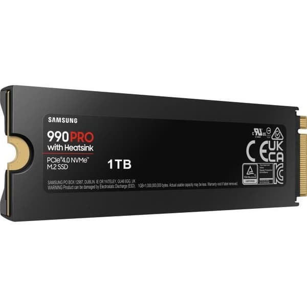 SAMSUNG Intern SSD 990 PRO med kylfläns 1TB MZ-V9P1T0GW
