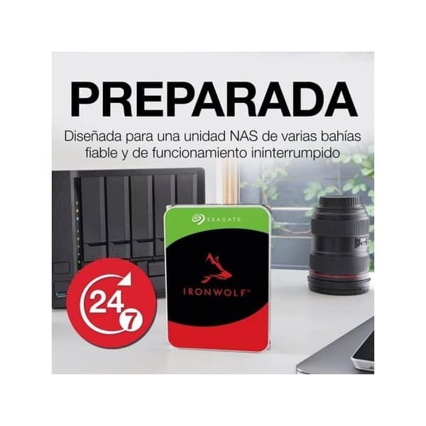 Seagate IronWolf ST1000VN008 hårddisk - 1 TB - SATA 6 Gb/s