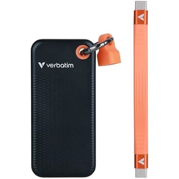 Extern SSD - VERBATIM - Pocket SSD 1TB - USB 3.2 Gen 2 - Ultrasnabb - Hållbar - Energieffektiv