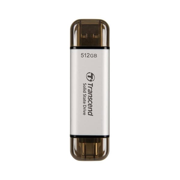 Extern SSD - TRANSCEND - ESD310S - 512 GB - USB 3.2 Gen 2 - Överföringshastighet 10 Gbit/s