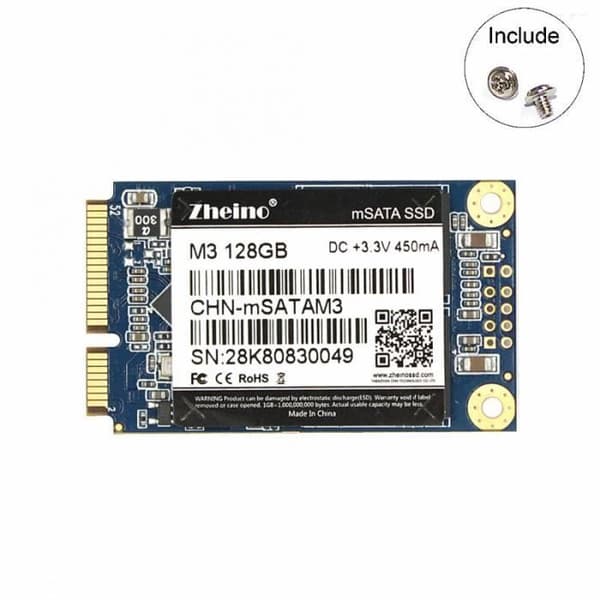 Transcend MSA230S 128 GB SATA M.2 2242 intern Solid State Drive - mSATA-format - 600 MB/s överföringshastighet